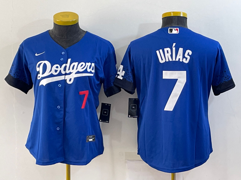 Women's Los Angeles Dodgers #7 Julio Urias Royal Cool Base Stitched Baseball Jersey(Run Small) Women's Los Angeles Dodgers #7 Julio Urias Royal Cool Base Stitched Baseball Jersey(Run Small)