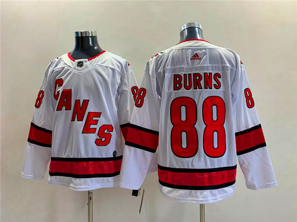 Men's Carolina Hurricanes #88 Brent Burns White Stitched Jersey Men's Carolina Hurricanes #88 Brent Burns White Stitched Jersey