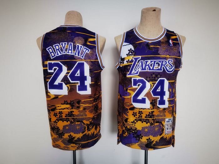 Men's Los Angeles Lakers #24 Kobe Bryant Purple Throwback basketball Jersey Men's Los Angeles Lakers #24 Kobe Bryant Purple Throwback basketball Jersey