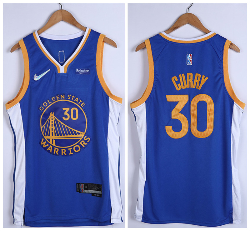 Men's Golden State Warriors #30 Stephen Curry 75th Anniversary Royal Stitched Basketball Jersey Men's Golden State Warriors #30 Stephen Curry 75th Anniversary Royal Stitched Basketball Jersey