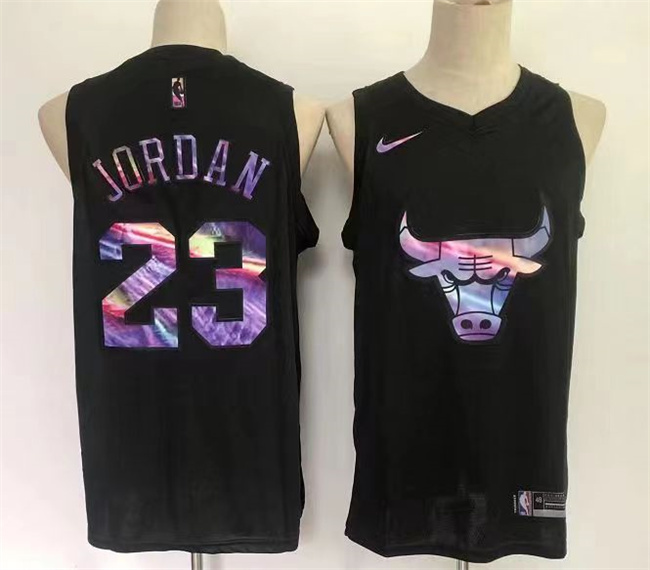 Men's Chicago Bulls #23 Michael Jordan Black Stitched Basketball Jersey Men's Chicago Bulls #23 Michael Jordan Black Stitched Basketball Jersey