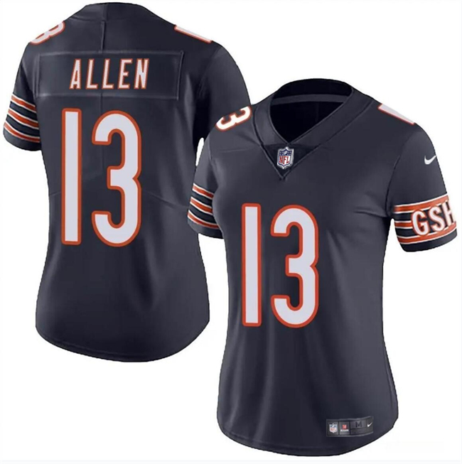 Women's Chicago Bears #13 Keenan Allen Navy 2024 Vapor Stitched Jersey(Run Small) Women's Chicago Bears #13 Keenan Allen Navy 2024 Vapor Stitched Jersey(Run Small)