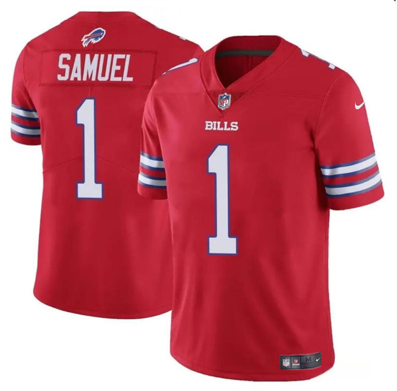 Youth Buffalo Bills #1 Curtis Samuel Red Vapor Untouchable Limited Stitched Jersey Youth Buffalo Bills #1 Curtis Samuel Red Vapor Untouchable Limited Stitched Jersey