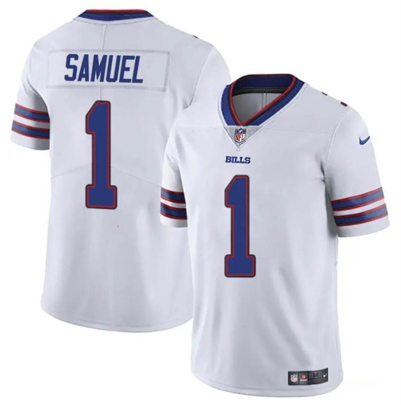 Youth Buffalo Bills #1 Curtis Samuel White Vapor Untouchable Limited Stitched Jersey Youth Buffalo Bills #1 Curtis Samuel White Vapor Untouchable Limited Stitched Jersey