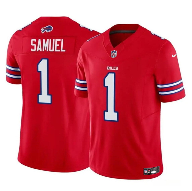 Youth Buffalo Bills #1 Curtis Samuel Red 2024 F.U.S.E Vapor Untouchable Limited Stitched Jersey Youth Buffalo Bills #1 Curtis Samuel Red 2024 F.U.S.E Vapor Untouchable Limited Stitched Jersey