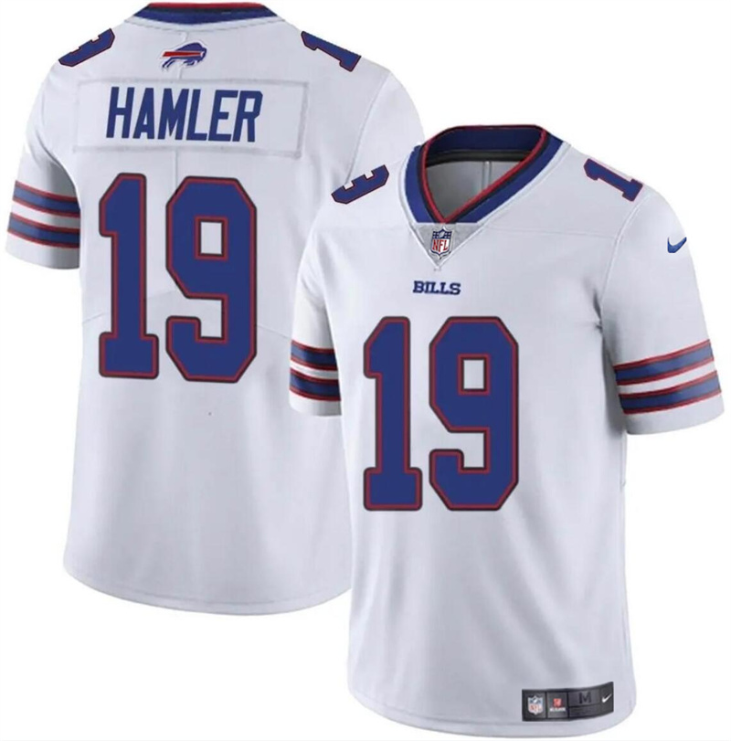 Youth Buffalo Bills #19 KJ Hamler White Vapor Untouchable Limited Stitched Jersey Youth Buffalo Bills #19 KJ Hamler White Vapor Untouchable Limited Stitched Jersey