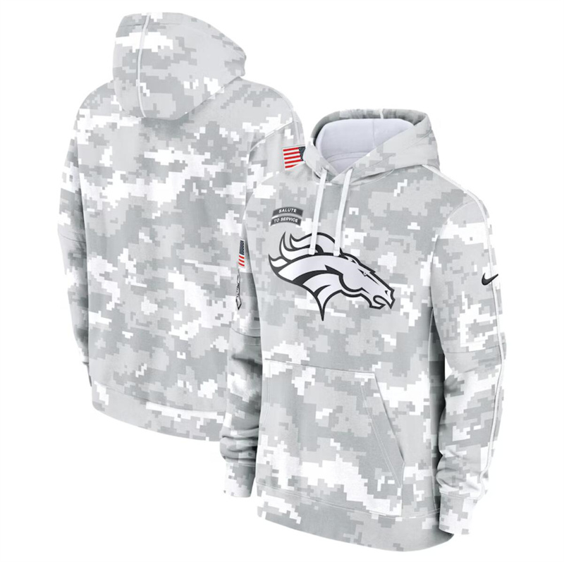 Men's Denver Broncos Custom 2024 Arctic Camo Salute to Service Club Fleece Pullover Hoodie Men's Denver Broncos Custom 2024 Arctic Camo Salute to Service Club Fleece Pullover Hoodie