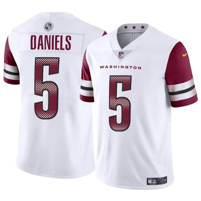 Youth Washington Commanders #5 Jayden Daniels White 2024 Draft Vapor Limited Stitched Football Jersey Youth Washington Commanders #5 Jayden Daniels White 2024 Draft Vapor Limited Stitched Football Jersey