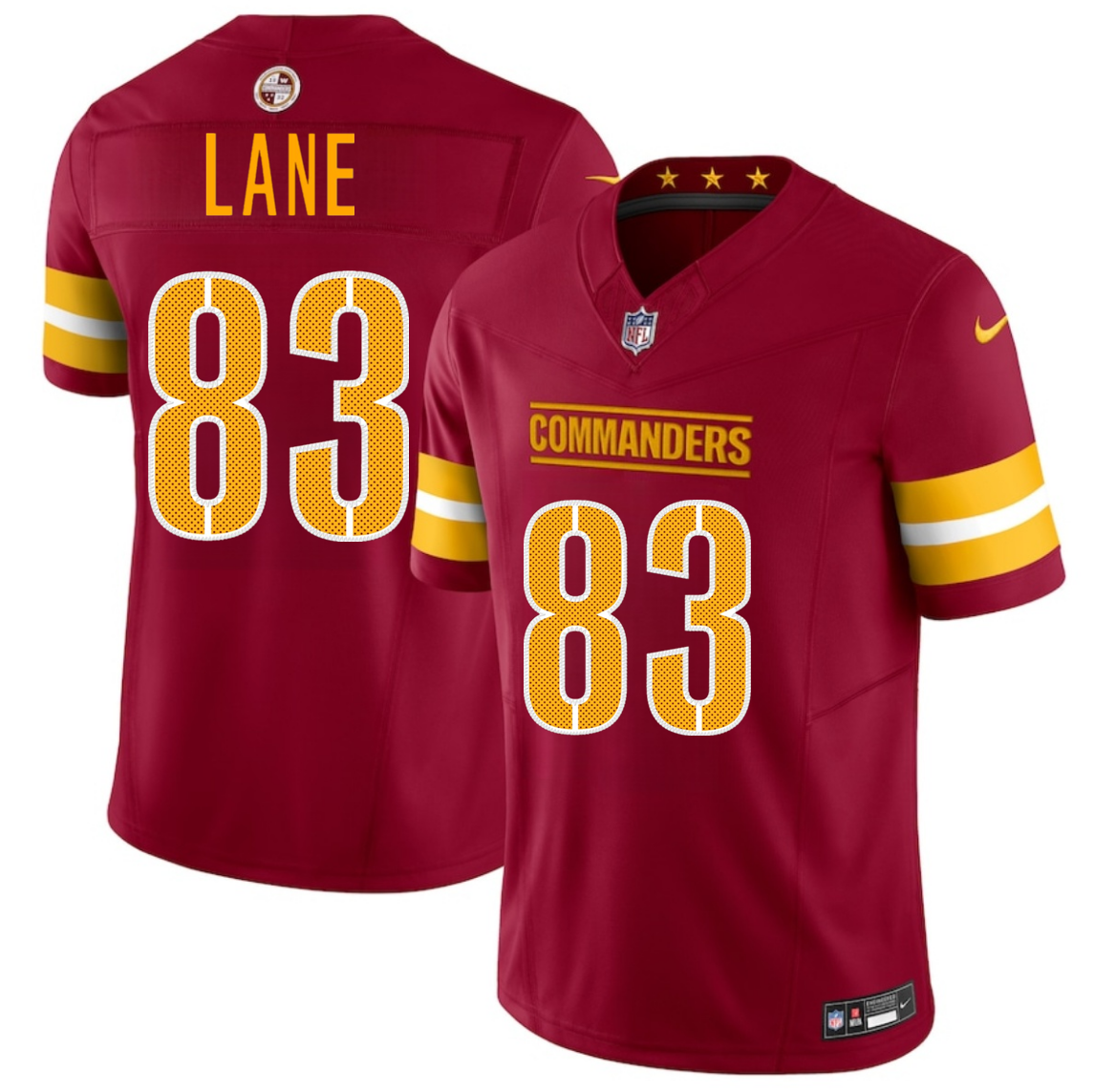 Youth Washington Commanders #83 Jaylin Lane Burgundy 2025 Draft F.U.S.E. Vapor Limited Stitched Football Jersey