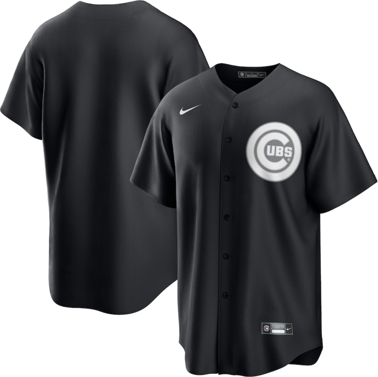 Men's Chicago Cubs Blank Black Lights Out Limited Stitched Baseball Jersey Men's Chicago Cubs Blank Black Lights Out Limited Stitched Baseball Jersey