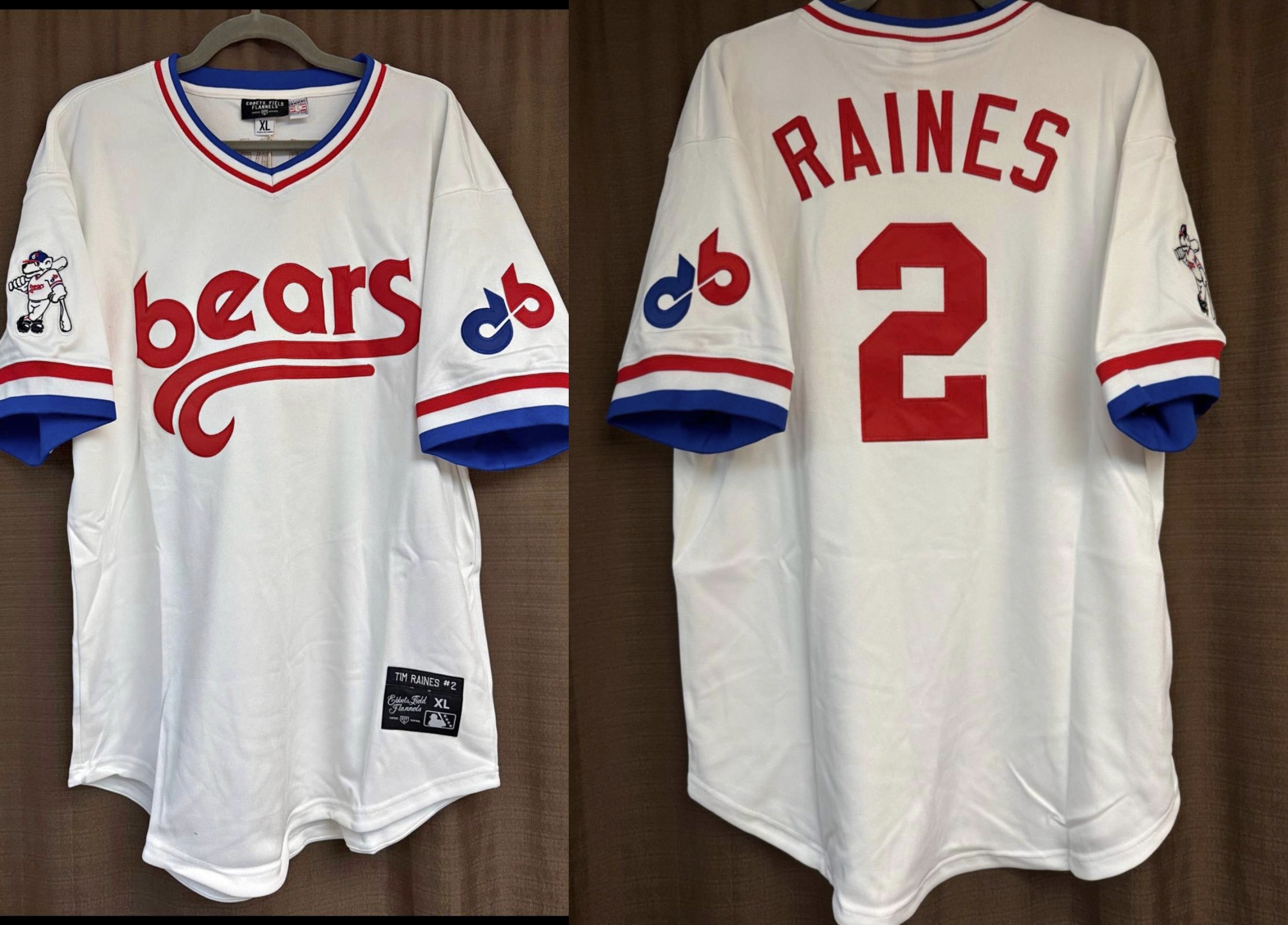 Men's Bears Customized White Base Stitched Jersey Men's Bears Customized White Base Stitched Jersey