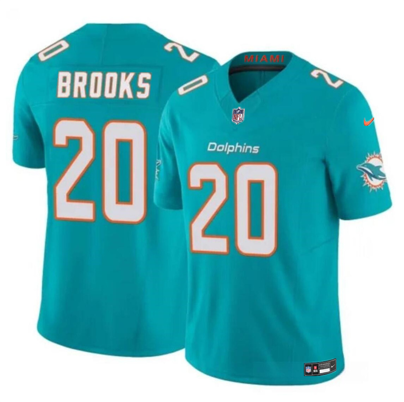 Youth Miami Dolphins #20 Jordyn Brooks Aqua 2024 F.U.S.E Vapor Limited Stitched Jersey Youth Miami Dolphins #20 Jordyn Brooks Aqua 2024 F.U.S.E Vapor Limited Stitched Jersey
