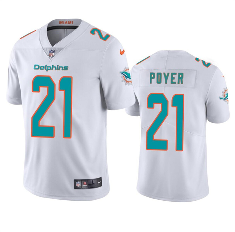 Youth Miami Dolphins #21 Jordan Poyer White Vapor Limited Stitched Football Jersey Youth Miami Dolphins #21 Jordan Poyer White Vapor Limited Stitched Football Jersey