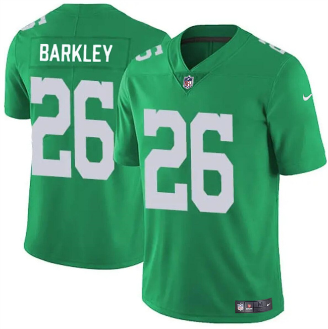 Youth Philadelphia Eagles #26 Saquon Barkley Kelly Green Vapor Untouchable Limited Stitched Football Jersey Youth Philadelphia Eagles #26 Saquon Barkley Kelly Green Vapor Untouchable Limited Stitched Football Jersey