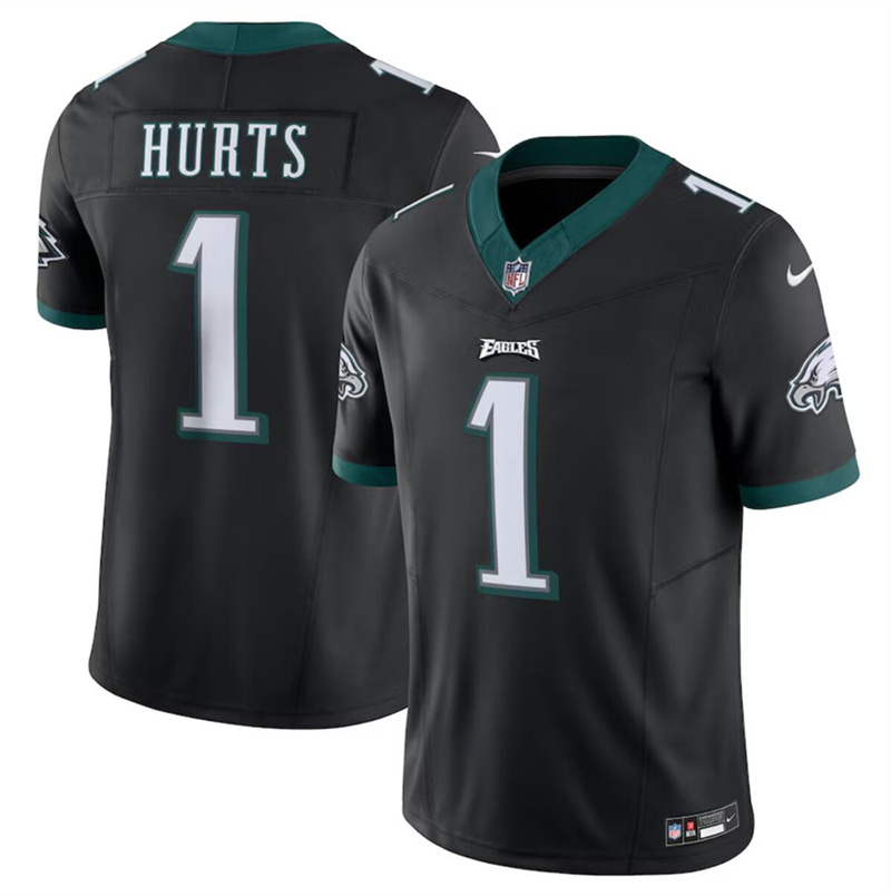 Youth Philadelphia Eagles #1 Jalen Hurts Black 2023 F.U.S.E Vapor Untouchable Limited Stitched Football Jersey Youth Philadelphia Eagles #1 Jalen Hurts Black 2023 F.U.S.E Vapor Untouchable Limited Stitched Football Jersey