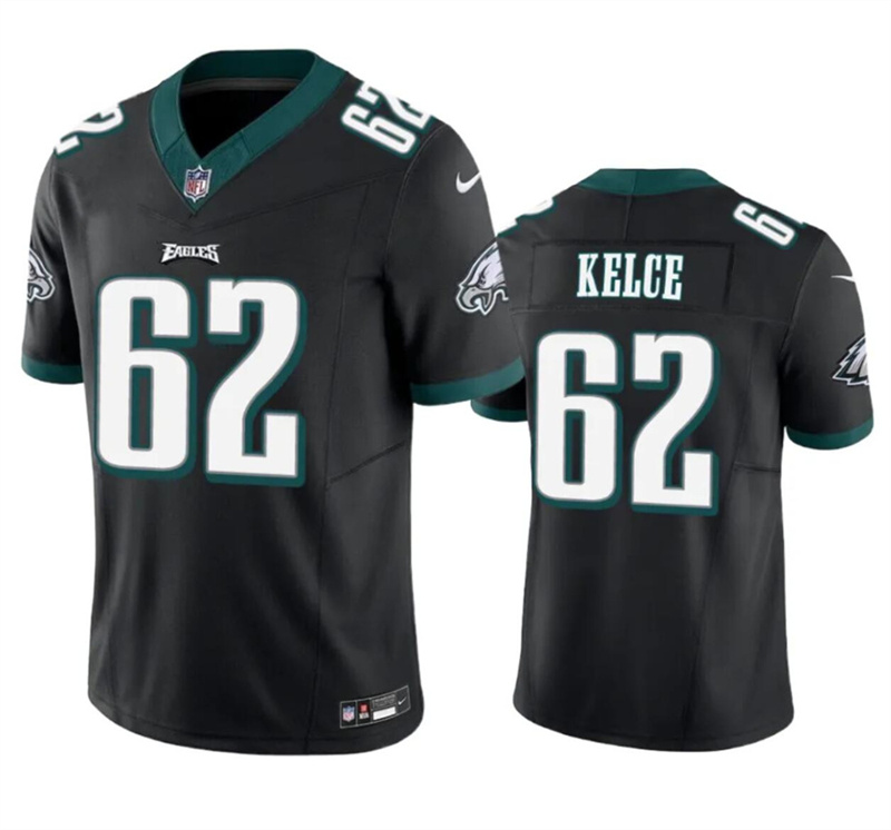 Youth Philadelphia Eagles #62 Jason Kelce Black 2023 F.U.S.E Vapor Untouchable Limited Stitched Football Jersey Youth Philadelphia Eagles #62 Jason Kelce Black 2023 F.U.S.E Vapor Untouchable Limited Stitched Football Jersey