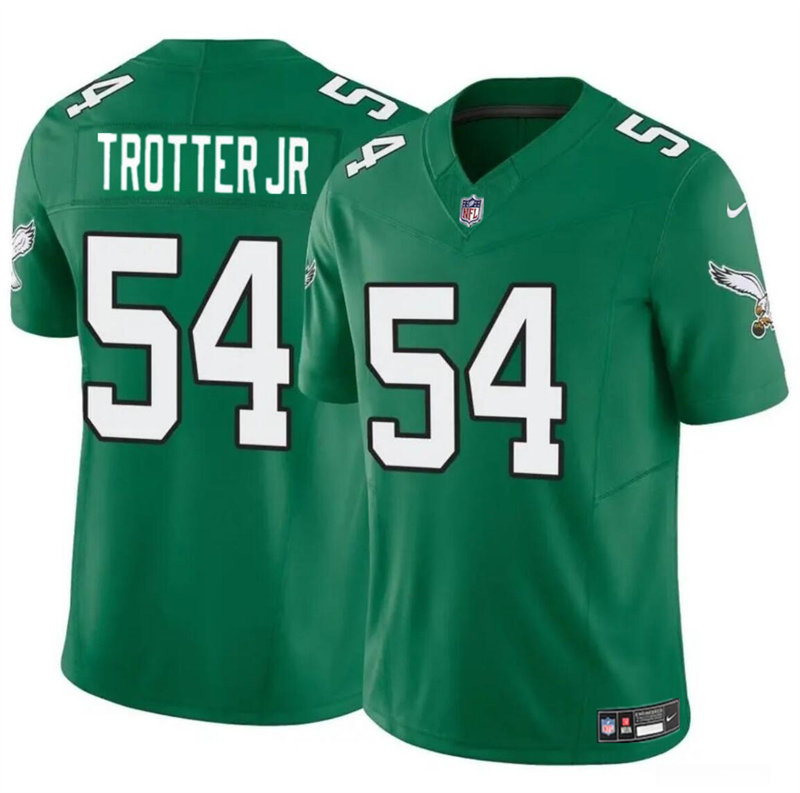 Youth Philadelphia Eagles #54 Jeremiah Trotter Jr Green 2024 Draft F.U.S.E Vapor Untouchable Throwback Limited Stitched Football Jersey Youth Philadelphia Eagles #54 Jeremiah Trotter Jr Green 2024 Draft F.U.S.E Vapor Untouchable Throwback Limited Stitched Football Jersey