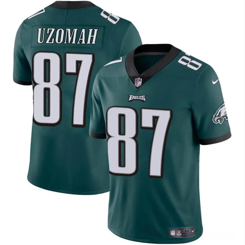 Youth Philadelphia Eagles #87 C.J. Uzomah Green Vapor Untouchable Limited Stitched Football Jersey Youth Philadelphia Eagles #87 C.J. Uzomah Green Vapor Untouchable Limited Stitched Football Jersey