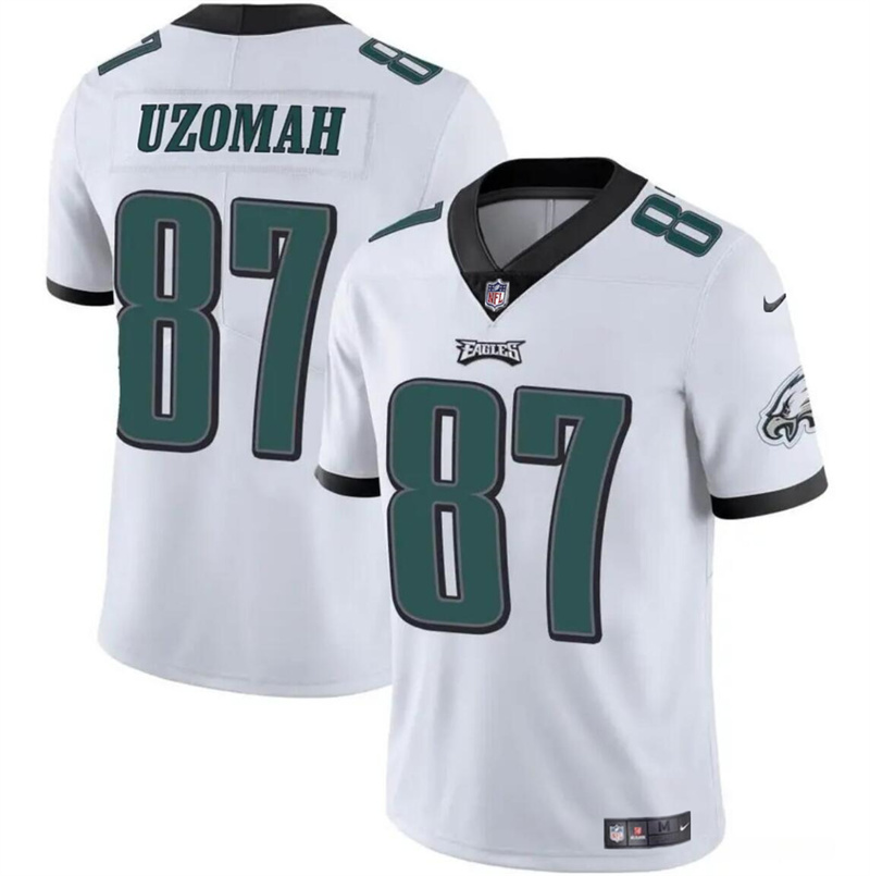 Youth Philadelphia Eagles #87 C.J. Uzomah White Vapor Untouchable Limited Stitched Football Jersey Youth Philadelphia Eagles #87 C.J. Uzomah White Vapor Untouchable Limited Stitched Football Jersey