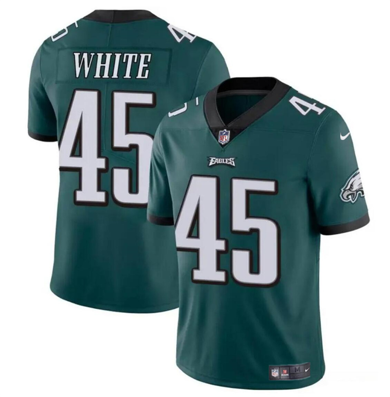 Youth Philadelphia Eagles #45 Devin White Green Vapor Untouchable Limited Stitched Football Jersey Youth Philadelphia Eagles #45 Devin White Green Vapor Untouchable Limited Stitched Football Jersey