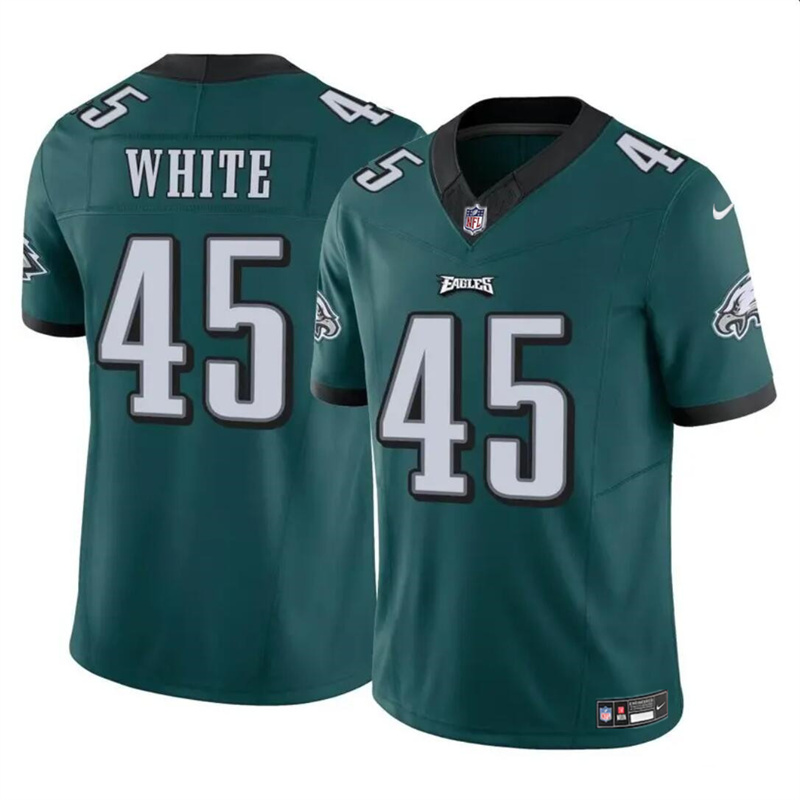Youth Philadelphia Eagles #45 Devin White Green 2023 F.U.S.E Vapor Untouchable Limited Stitched Football Jersey Youth Philadelphia Eagles #45 Devin White Green 2023 F.U.S.E Vapor Untouchable Limited Stitched Football Jersey