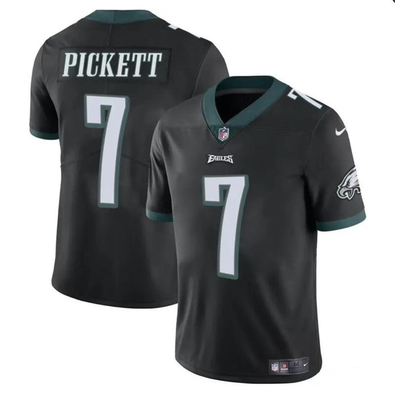 Youth Philadelphia Eagles #7 Kenny Pickett Black Vapor Untouchable Limited Stitched Football Jersey Youth Philadelphia Eagles #7 Kenny Pickett Black Vapor Untouchable Limited Stitched Football Jersey