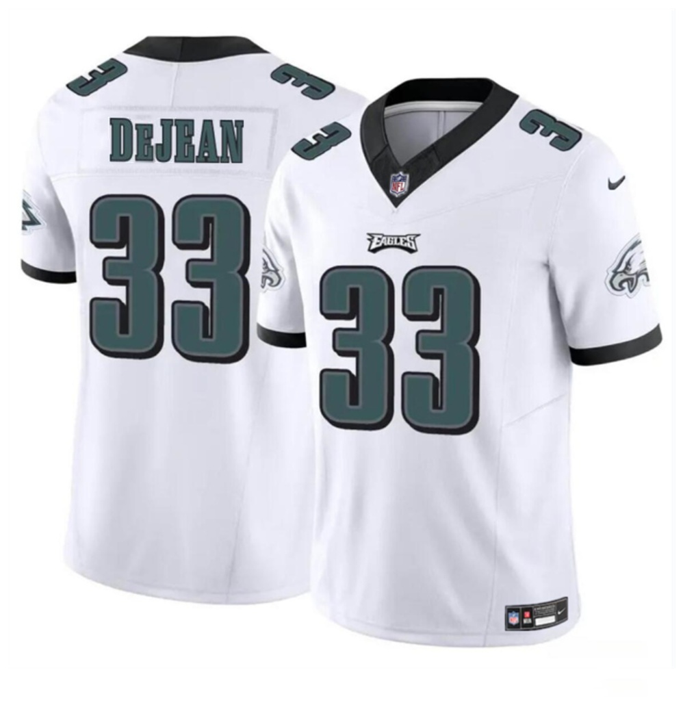 Youth Philadelphia Eagles #33 Cooper DeJean White 2024 Draft F.U.S.E Vapor Untouchable Limited Stitched Football Jersey Youth Philadelphia Eagles #33 Cooper DeJean White 2024 Draft F.U.S.E Vapor Untouchable Limited Stitched Football Jersey