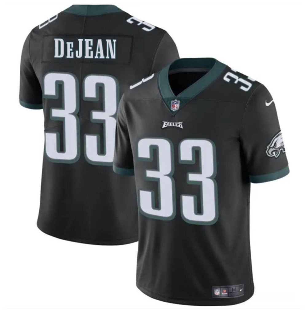 Youth Philadelphia Eagles #33 Cooper DeJean Black 2024 Draft Vapor Untouchable Limited Stitched Football Jersey Youth Philadelphia Eagles #33 Cooper DeJean Black 2024 Draft Vapor Untouchable Limited Stitched Football Jersey