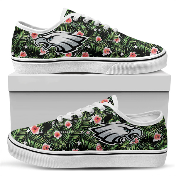 Men's Philadelphia Eagles Vans Low Top Sneakers 012 Men's Philadelphia Eagles Vans Low Top Sneakers 012