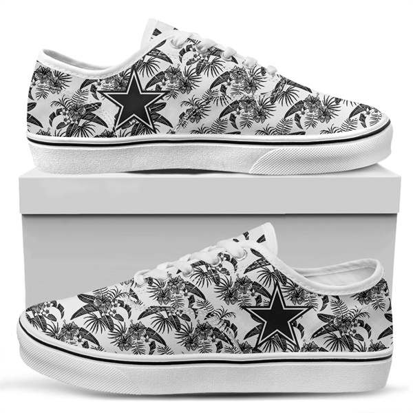 Men's Dallas Cowboys Vans Low Top Sneakers 005
