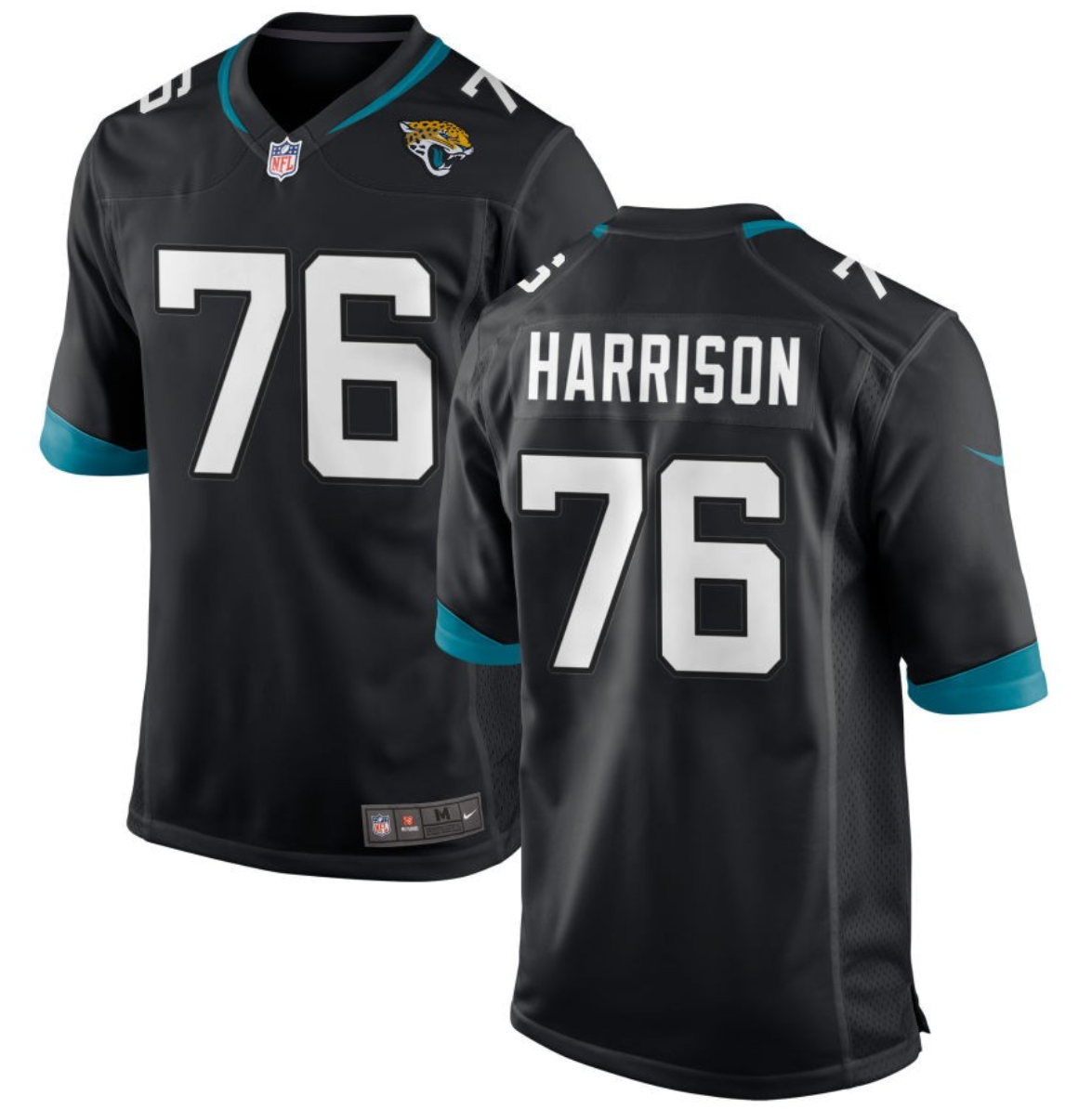 Youth Jacksonville Jaguars #76 Anton Harrison Black 2023 Draft Stitched Jersey Youth Jacksonville Jaguars #76 Anton Harrison Black 2023 Draft Stitched Jersey