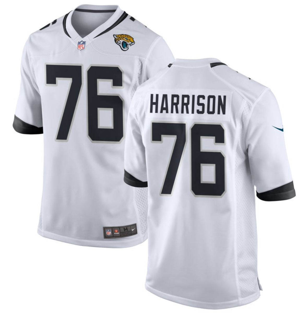 Youth Jacksonville Jaguars #76 Anton Harrison White 2023 Draft Stitched Jersey Youth Jacksonville Jaguars #76 Anton Harrison White 2023 Draft Stitched Jersey