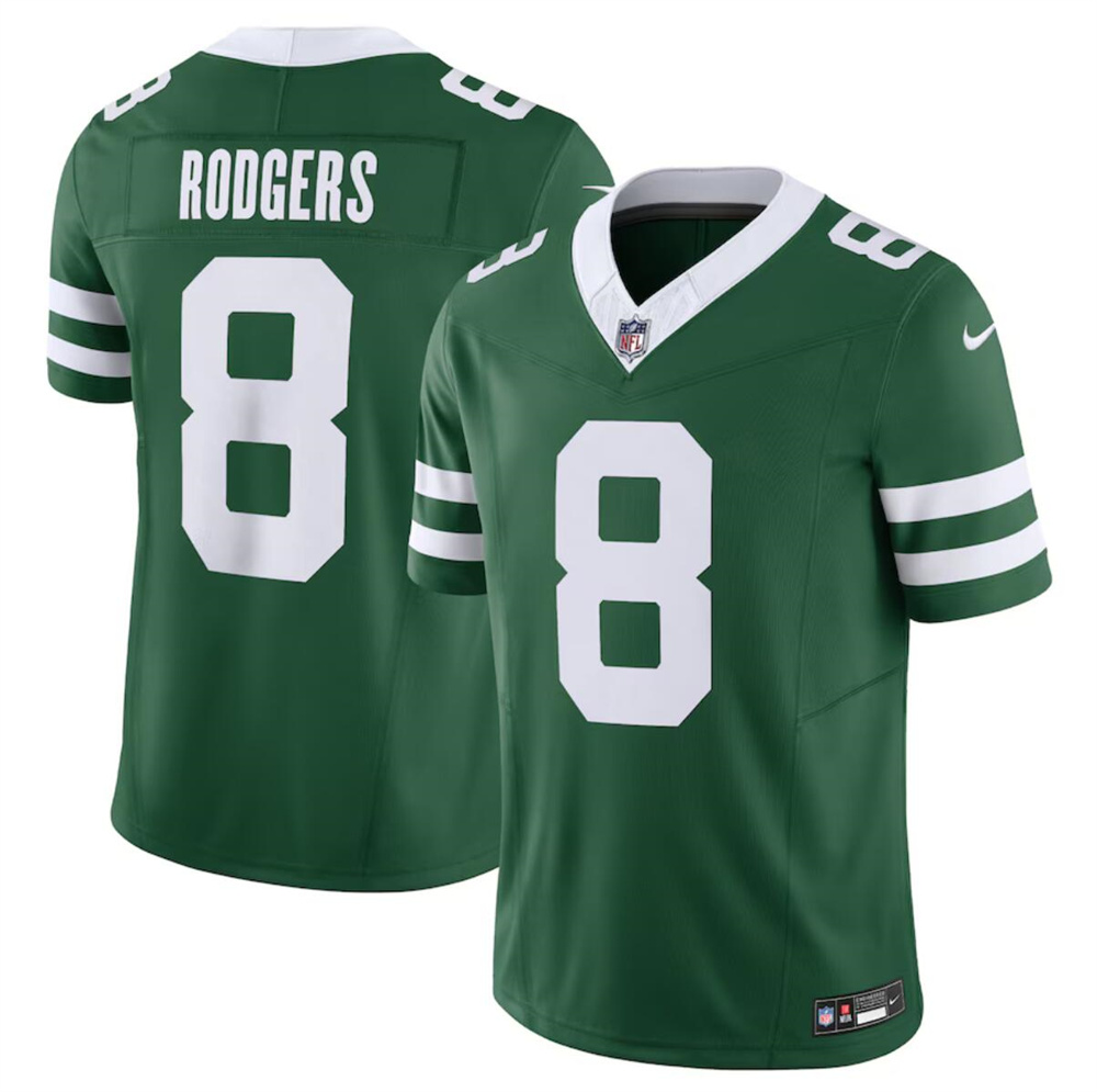 Youth New York Jets #8 Aaron Rodgers Green 2024 F.U.S.E. Vapor Limited Stitched Jersey Youth New York Jets #8 Aaron Rodgers Green 2024 F.U.S.E. Vapor Limited Stitched Jersey