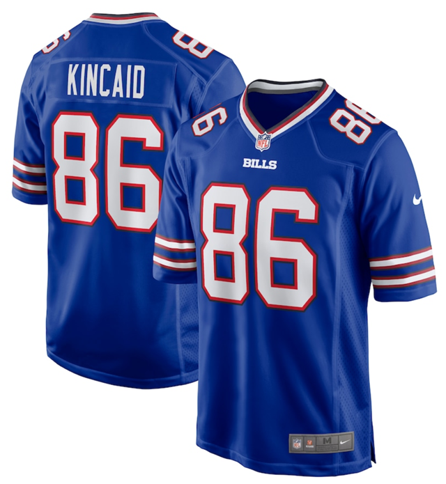 Men's Buffalo Bills Custom Blue Stitched Game Jersey