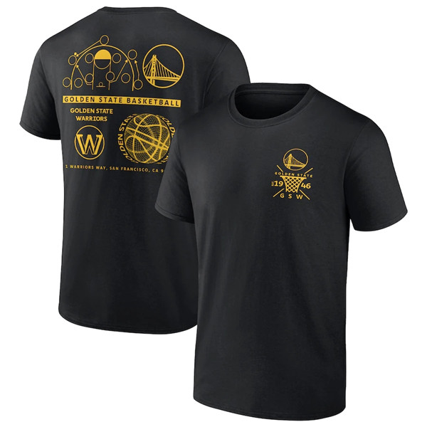 Men's Golden State Warriors 2022 Black Court Street Collective T-Shirt Men's Golden State Warriors 2022 Black Court Street Collective T-Shirt