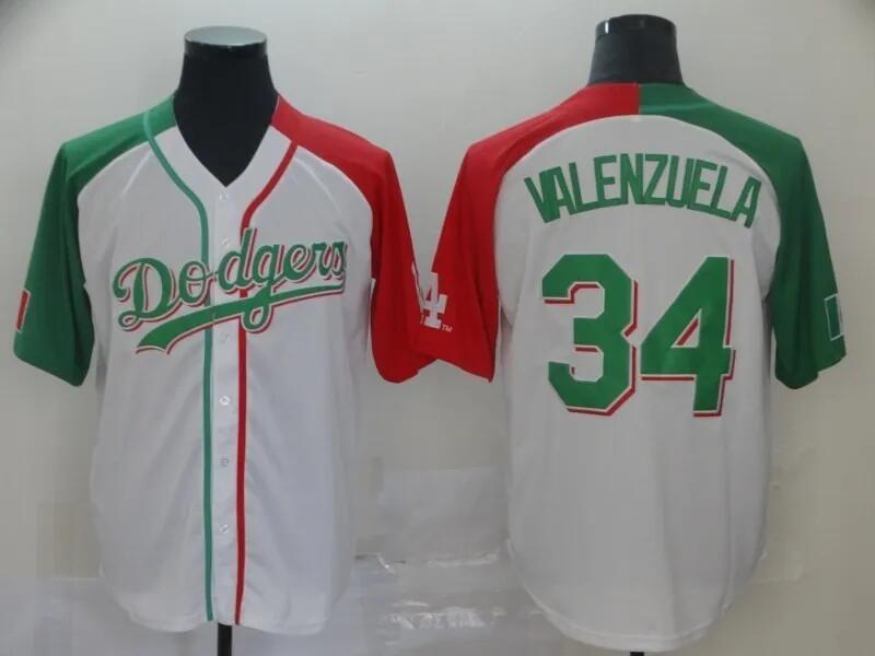 Men's Los Angeles Dodgers #34 Toro Valenzuela Mexican Heritage Culture Night Stitched MLB Jersey Men's Los Angeles Dodgers #34 Toro Valenzuela Mexican Heritage Culture Night Stitched MLB Jersey