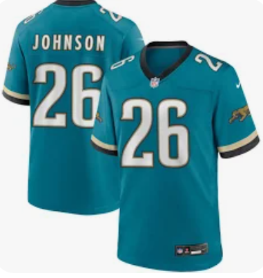 Men's acksonville Jaguars #26 Antonio Johnson Teal 2024 Prowler Throwback Vapor Limited Stitched Football Jersey