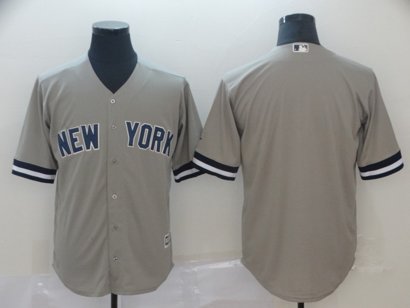 Men's New York Yankees Gray Cool Base Player Stitched MLB Jersey Men's New York Yankees Gray Cool Base Player Stitched MLB Jersey