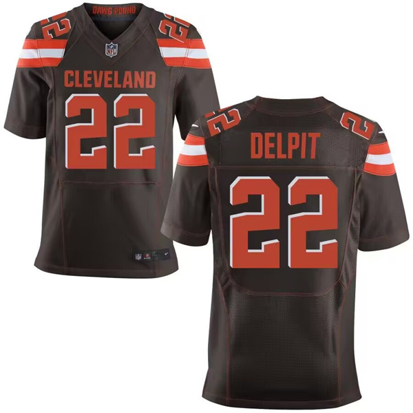 Men's Cleveland Browns Customized Brown Stitched Jersey Men's Cleveland Browns Customized Brown Stitched Jersey
