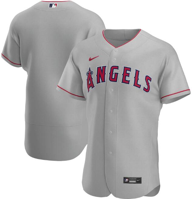 Men's Los Angeles Angels Grey MLB Flex Base Stitched Jersey Men's Los Angeles Angels Grey MLB Flex Base Stitched Jersey