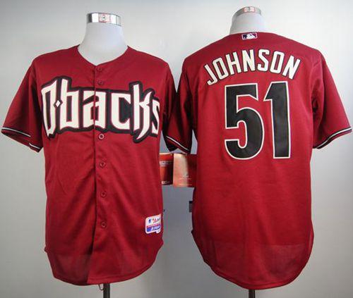 Diamondbacks #51 Randy Johnson Red Cool Base Stitched MLB Jersey Diamondbacks #51 Randy Johnson Red Cool Base Stitched MLB Jersey