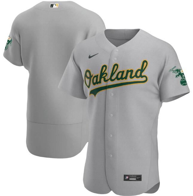 Men's Oakland Athletics Blank Grey MLB Flex Base Stitched Jersey Men's Oakland Athletics Blank Grey MLB Flex Base Stitched Jersey