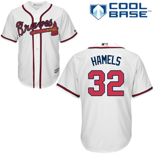 Braves #32 Cole Hamels White New Cool Base Stitched MLB Jersey Braves #32 Cole Hamels White New Cool Base Stitched MLB Jersey