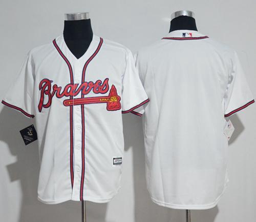 Braves Blank White New Cool Base Stitched MLB Jersey Braves Blank White New Cool Base Stitched MLB Jersey