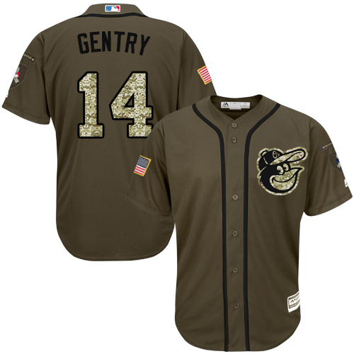 Orioles #14 Craig Gentry Green Salute to Service Stitched MLB Jersey Orioles #14 Craig Gentry Green Salute to Service Stitched MLB Jersey