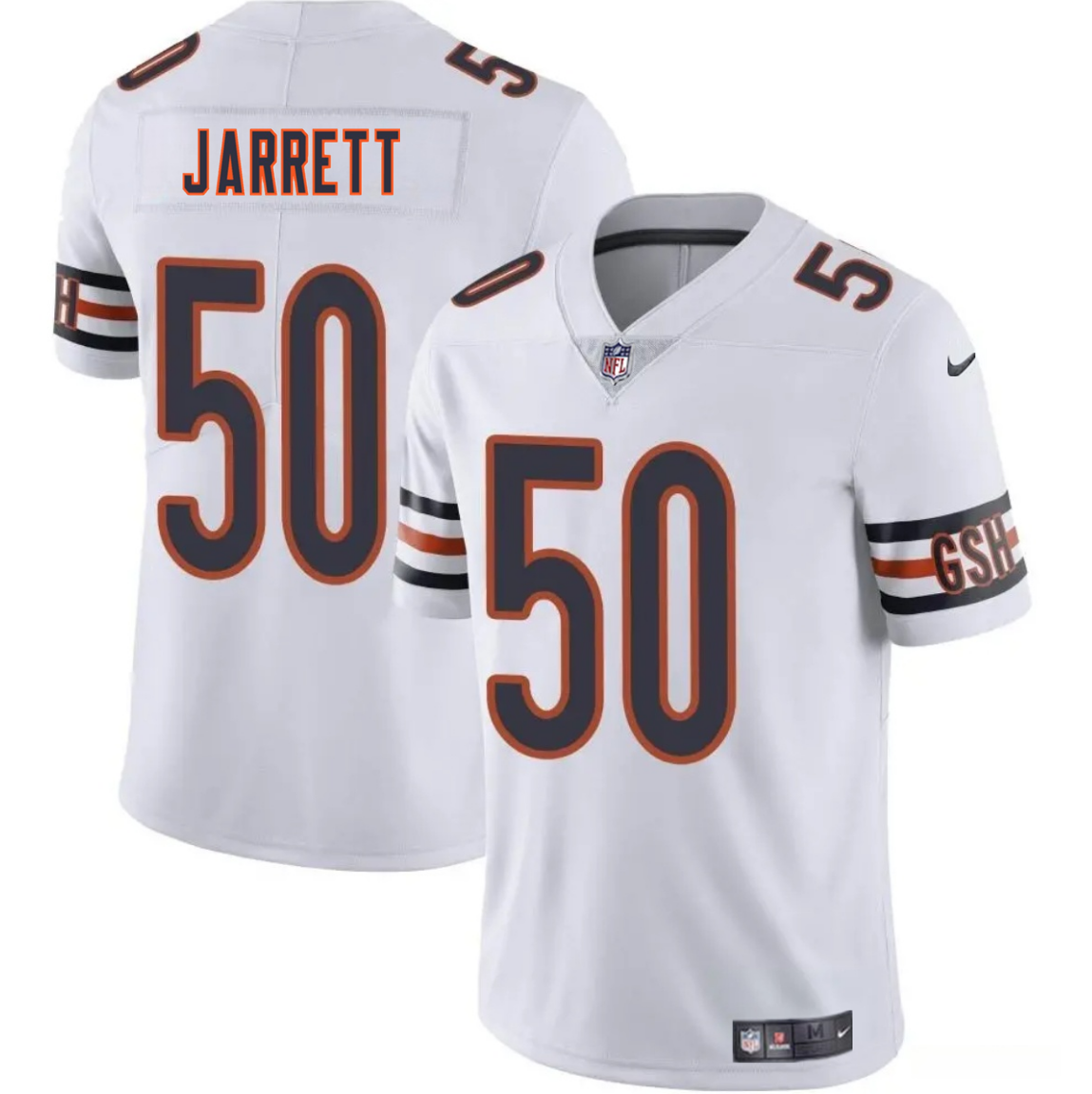 Men's Chicago Bears #50 Grady Jarrett White 2025 Vapor Stitched Football Jersey Men's Chicago Bears #50 Grady Jarrett White 2025 Vapor Stitched Football Jersey