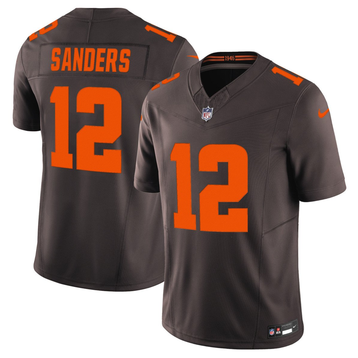 Men's Cleveland Browns #12 Shedeur Sanders Brown 2025 F.U.S.E. Alpha Dawg Limited Stitched Football Jersey Men's Cleveland Browns #12 Shedeur Sanders Brown 2025 F.U.S.E. Alpha Dawg Limited Stitched Football Jersey