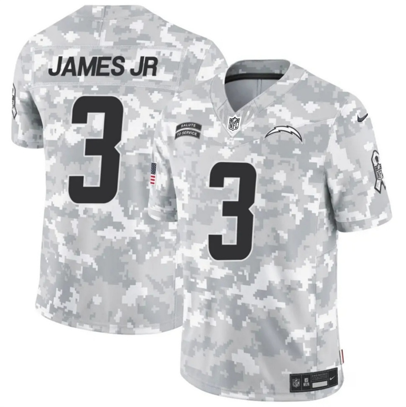 Men's Los Angeles Chargers #3 Derwin James Jr. 2024 F.U.S.E Arctic Camo Salute to Service Limited Stitched Football Jersey Men's Los Angeles Chargers #3 Derwin James Jr. 2024 F.U.S.E Arctic Camo Salute to Service Limited Stitched Football Jersey