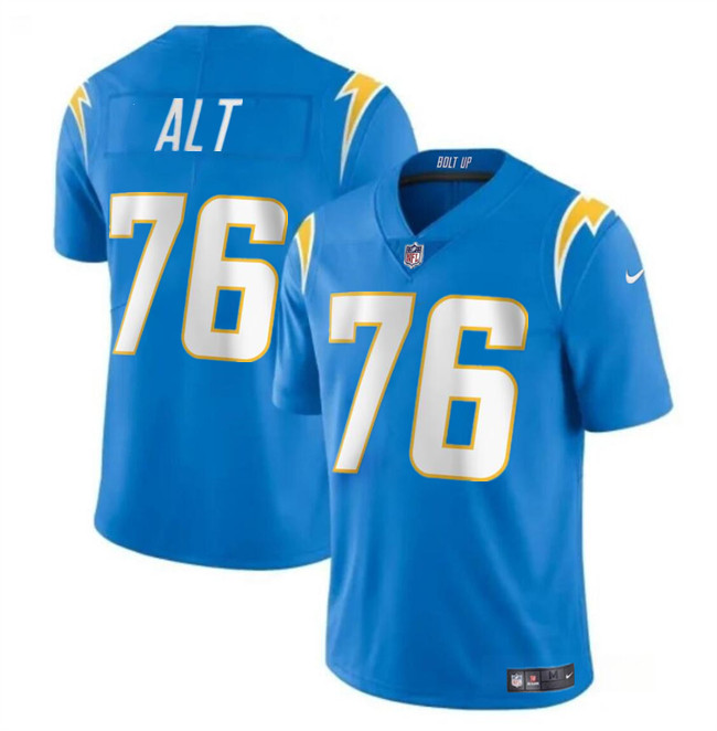 Men's Los Angeles Chargers #76 Joe Alt Light Blue Vapor Limited Stitched Football Jersey Men's Los Angeles Chargers #76 Joe Alt Light Blue Vapor Limited Stitched Football Jersey