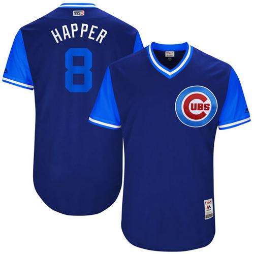 Cubs #8 Ian Happ Royal "Happer" Players Weekend Authentic Stitched MLB Jersey Cubs #8 Ian Happ Royal "Happer" Players Weekend Authentic Stitched MLB Jersey